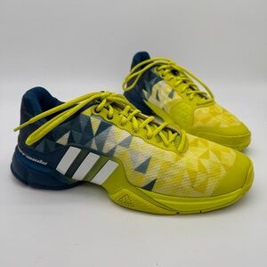 Adidas Barricade Neon Navy Lace Up Sneaker Size 11